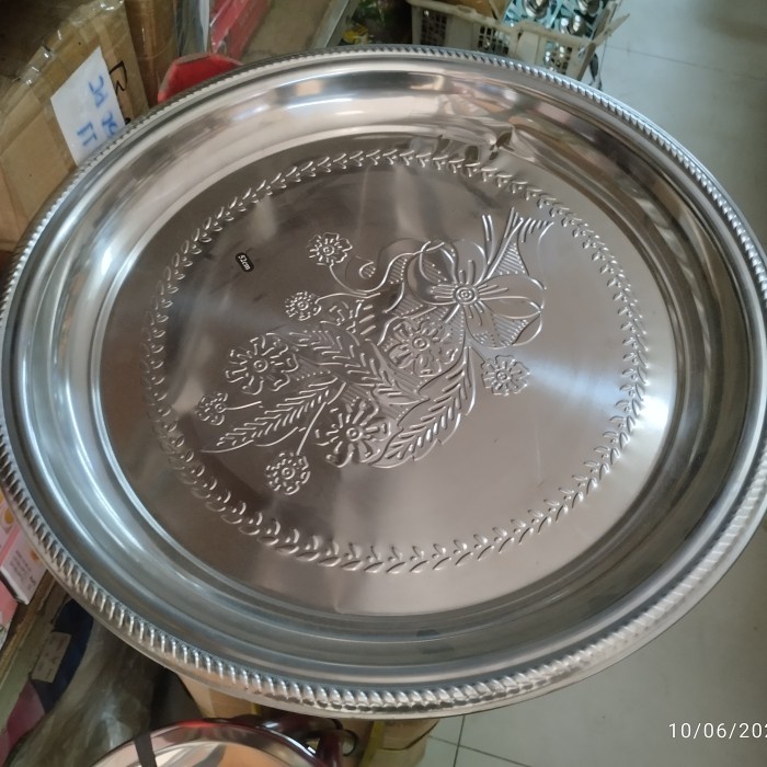 [Expert] Nampan bulat stainless 70cm