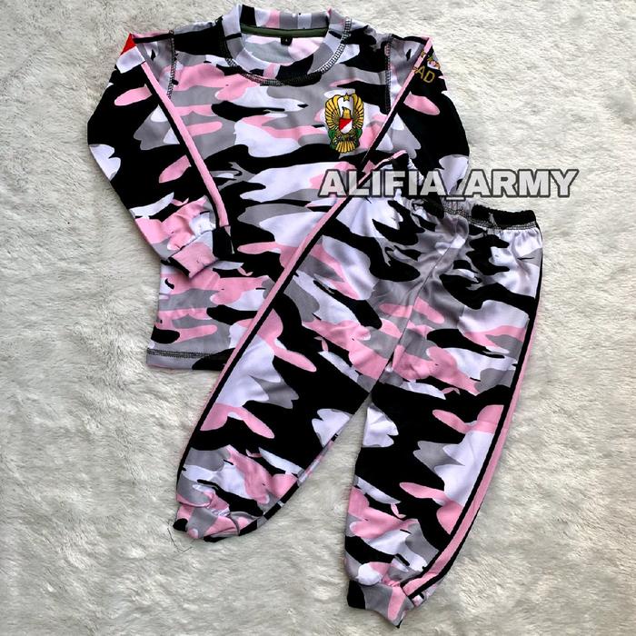 Nakboy- SETELAN JERSEY ANAK LENGAN PANJANG MOTIF LORENG ARMY // BAJU SETELAN ANAK LORENG JERSEY
