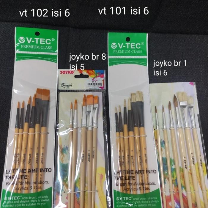 

Produk Terbaik] kuas vtec set 101 isi 6 untuk cat minyak br 1