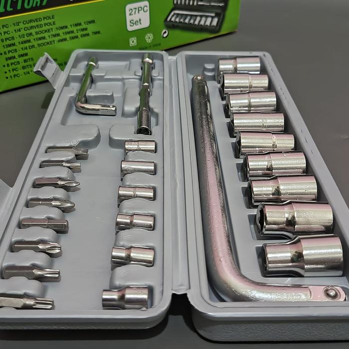 Sudimampir Victory Kunci Sok Set Isi 27 Pcs Kunci Shock Socket Set 27Pcs Kunci Shock Tekiro Komplit