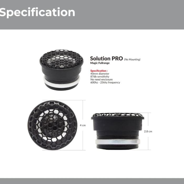 Tweeter Fullrange Cello Solution Pro - Asli