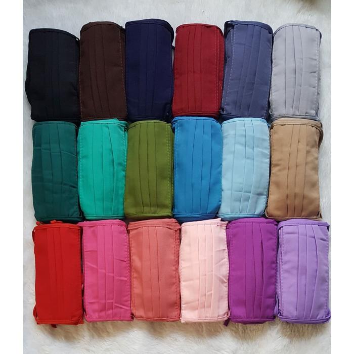 BERKUALITAS Masker Kain Tali Hijab Putus Sambung