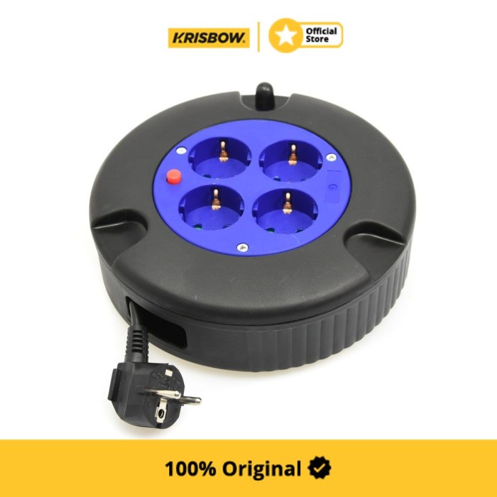 Krisbow Cable Reel Kabel Roll 5 Mtr Kf-Bg-4