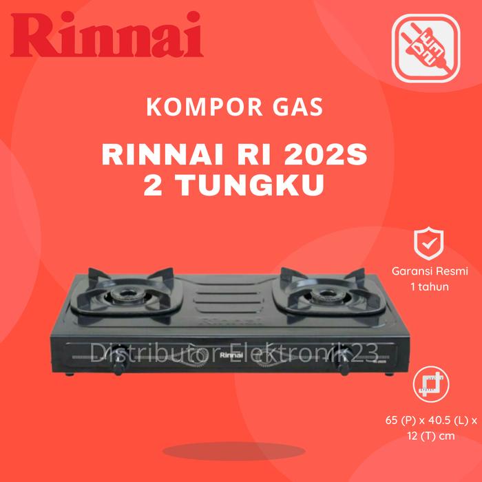 Rinnai Ri-202S Kompor 2 Tungku Rinnai Rinai