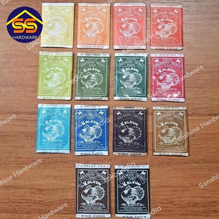 TERMURAH WENTER PEWARNA KAIN PAKAIAN Cap Kalkun Harga 1pc