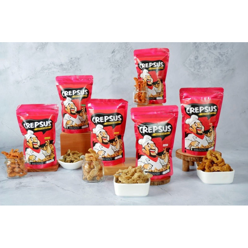 

Crepsus Keripik Usus Orinal Pedas Asin Barbeque 90gr