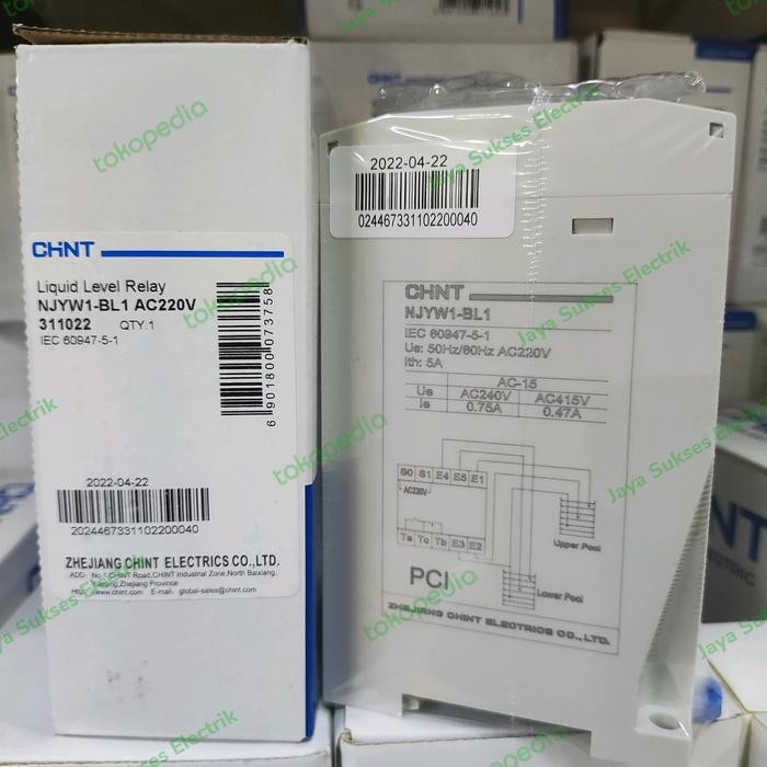 TOP NJYW1 WLC 2TANGKI FLOATLESS RELAY CHINT WATER LEVEL CONTROL NJW1-BL1 -