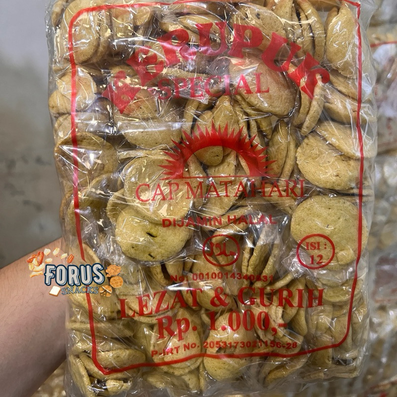 

KERUPUK / KRUPUK JENGKOL 1 Pack isi 12 Pcs ENAK, MURAH & RENYAH