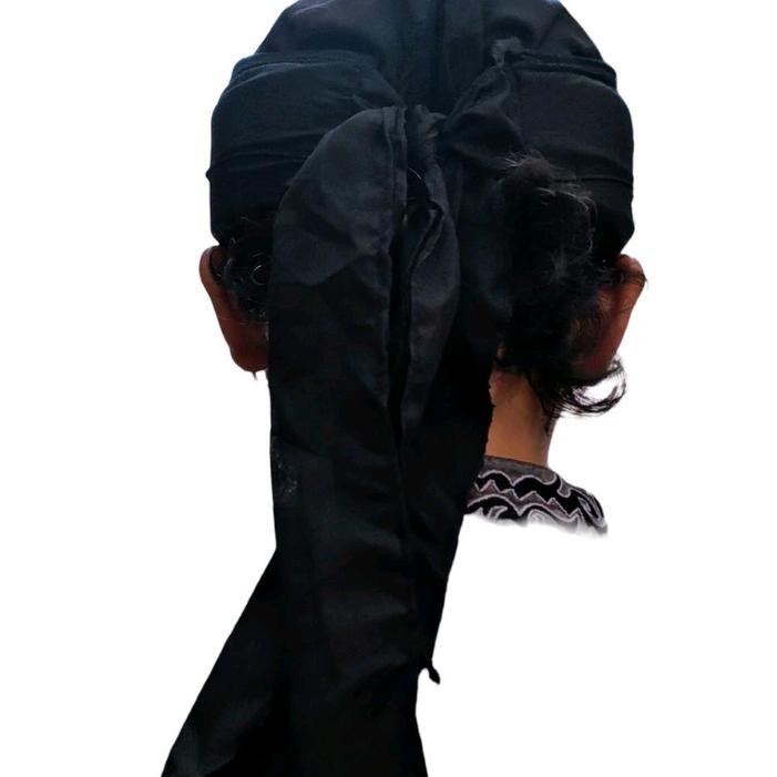 OBRAL Afandi Imamah Hitam Polos Blangkon Pria dewasa Blangkon Jawa Blangkon Sunda iket Katun Musim