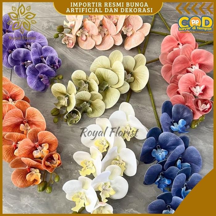 (Expert) Bunga Anggrek Latex Jumbo Untuk Dekorasi Pernikahan/Anggrek Latex Premium (KN-104)