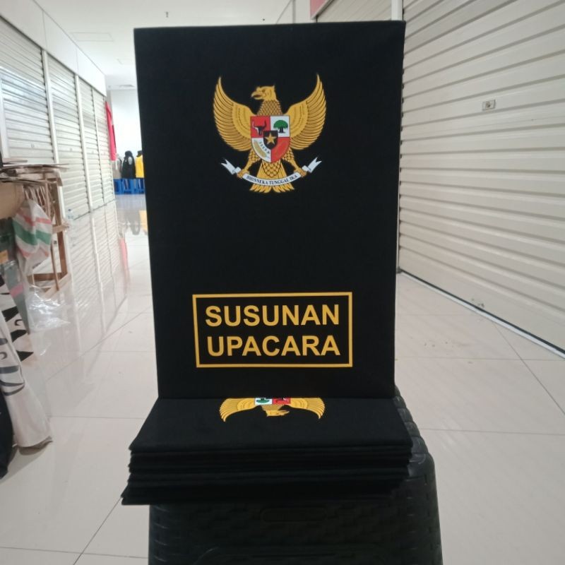 

Map upacara sekolah, kantor, map bludru sablon ready stock