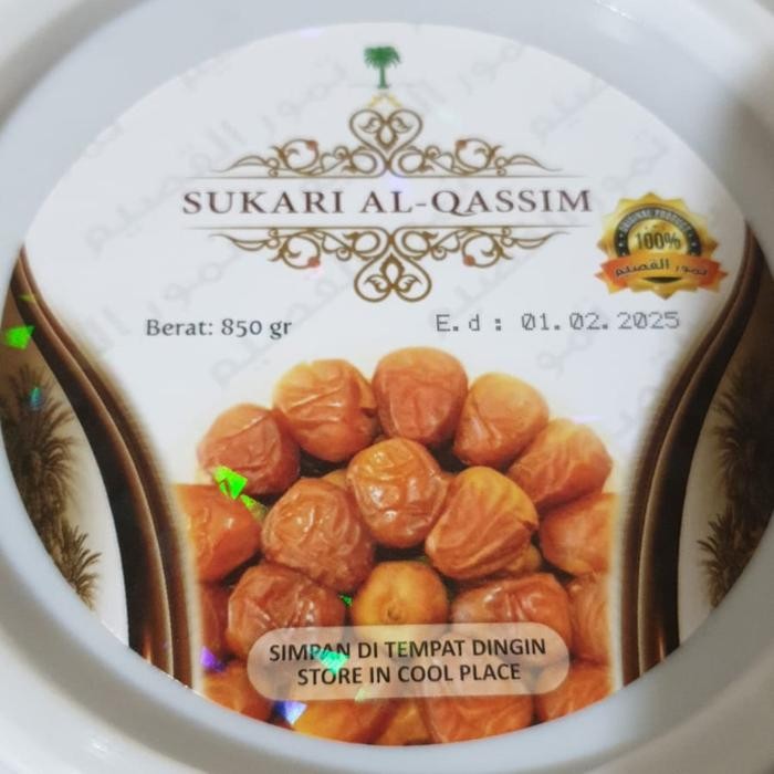 

BisaInstan- Kurma Sukari Al Qossim Super Premium Kemasan Ember Berat Bersih 750gr