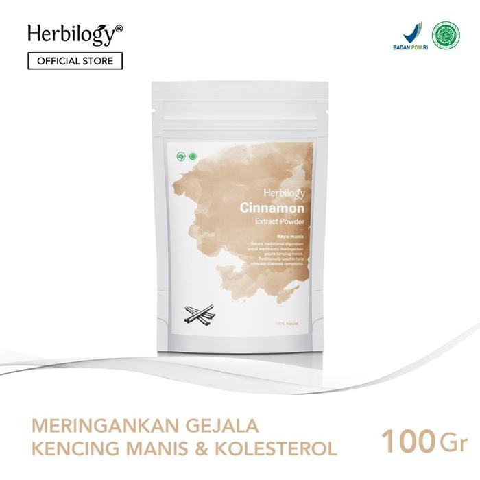 

BisaInstan- Herbilogy Cinnamon (Kayu manis) Extract Powder 100g Bahan Spices