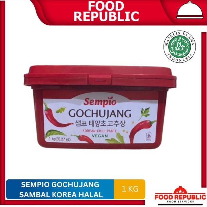 

BisaInstan- Sempio Gochujang Halal 1 Kg Sambal Gochujang Pasta Korea Saus Saos