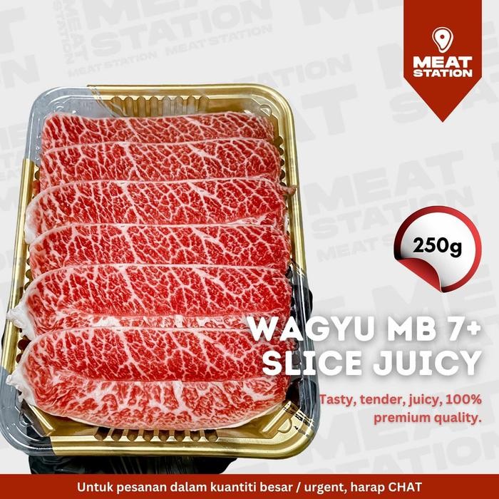 

Kirim,HariYgSama- Wagyu Slice Juicy MB 7+/ Wagyu MB 7+ Juicy / Beef Slice / Beef Import