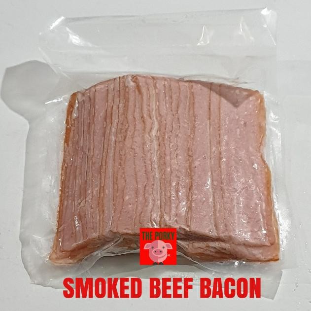 

Kirim,HariYgSama- SMOKED BEEF BACON BALI NL - HALAL @1KG