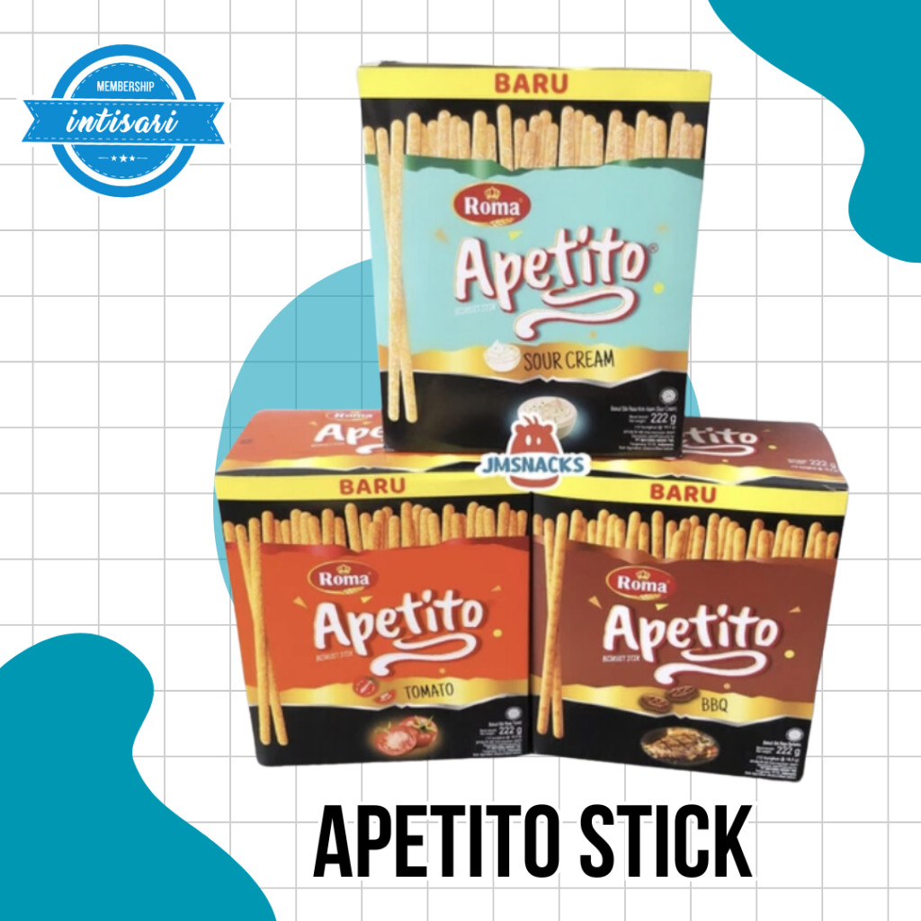 

Roma Apetito Biskuit Stik Renyah & Gurih ( PACK )