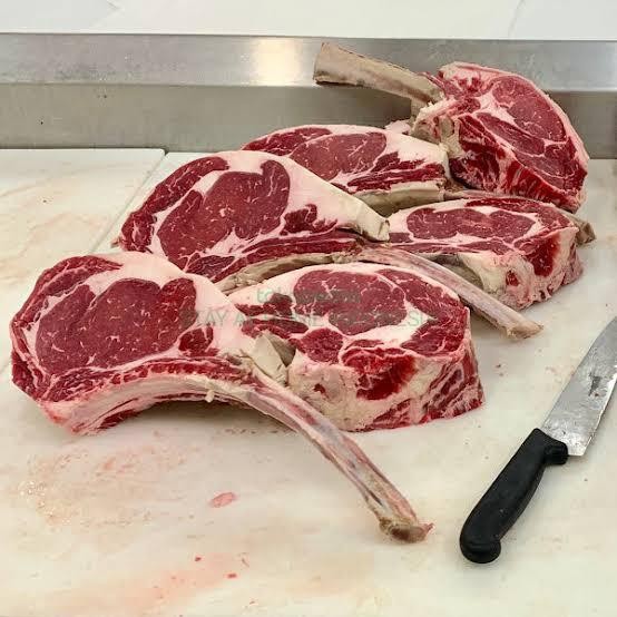 

Kirim,HariYgSama- Tomahawk Steak Premium Beef Black Angus MB2+ Grainfed 1500gr up