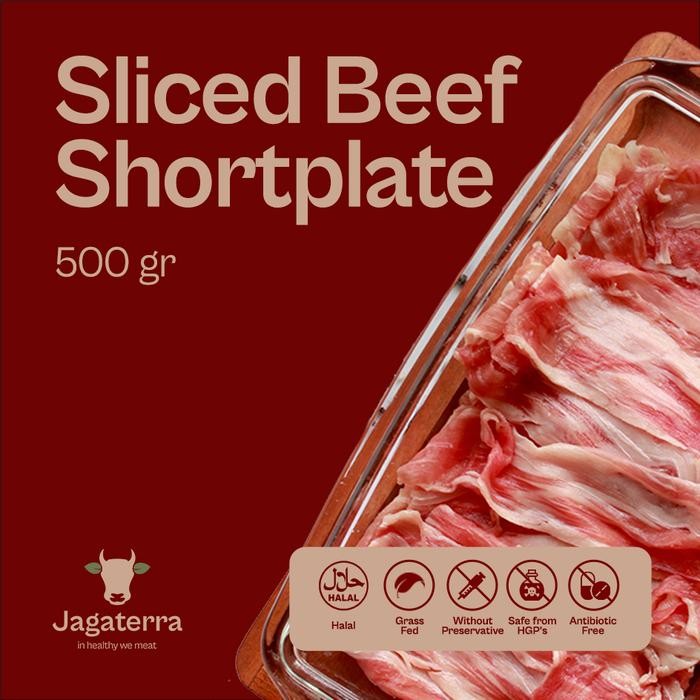 

Kirim,HariYgSama- Sliced Shortplate Beef Grass-Feed & Free Range - 500gr