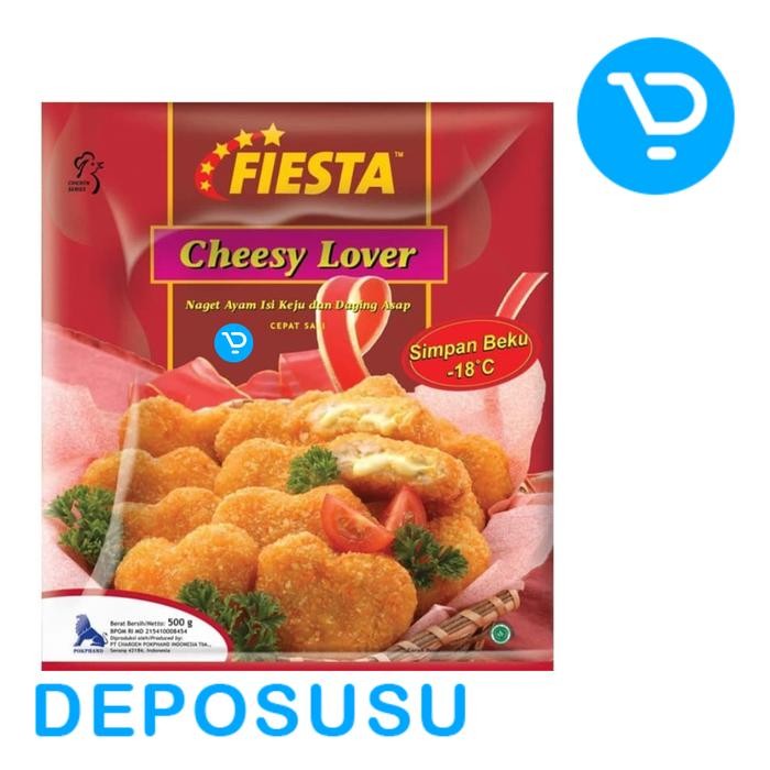 

Kirim,HariYgSama- FIESTA CHEESY LOVER 500g - nugget isi keju