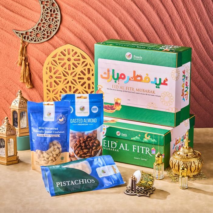 

Kirim,HariYgSama- Hampers Lebaran Premium Paket Iftar ( Almond, Pistachio & Cashew )