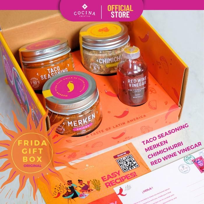 

Kirim,HariYgSama- Cocina Creativa Mini Frida Box - Premium Spice Kit - Gift Hamper Set