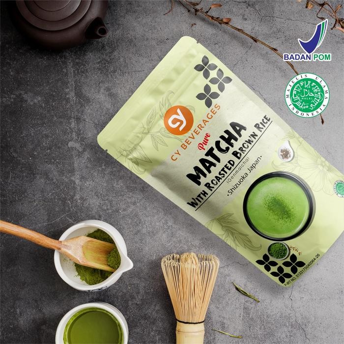 

Terlaris- Cy Pure Matcha Powder With Roasted Brown Rice 100Gr