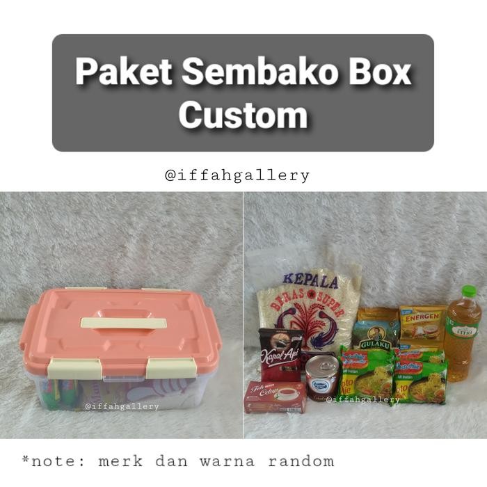 

Kirim,HariYgSama- Paket Sembako Box Container Custom Made By Request