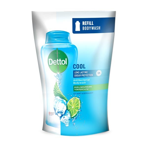 DETTOL BODY WASH COOL POUCH 410 ML