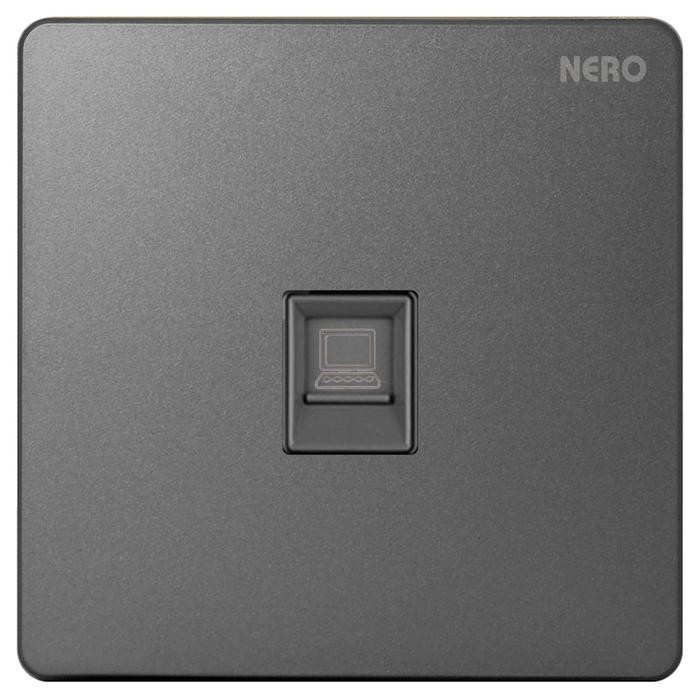 JT READY NERO CASA X2 GREY OUTLET DATA INTERNET CAT5E X2PC-GR