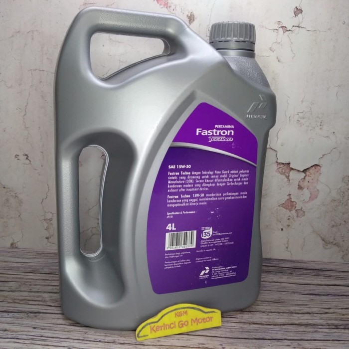 [Expert] OLI FASTRON 15W-50 4L - OLI FASTRON TECHNO 15W-50 PERTAMINA