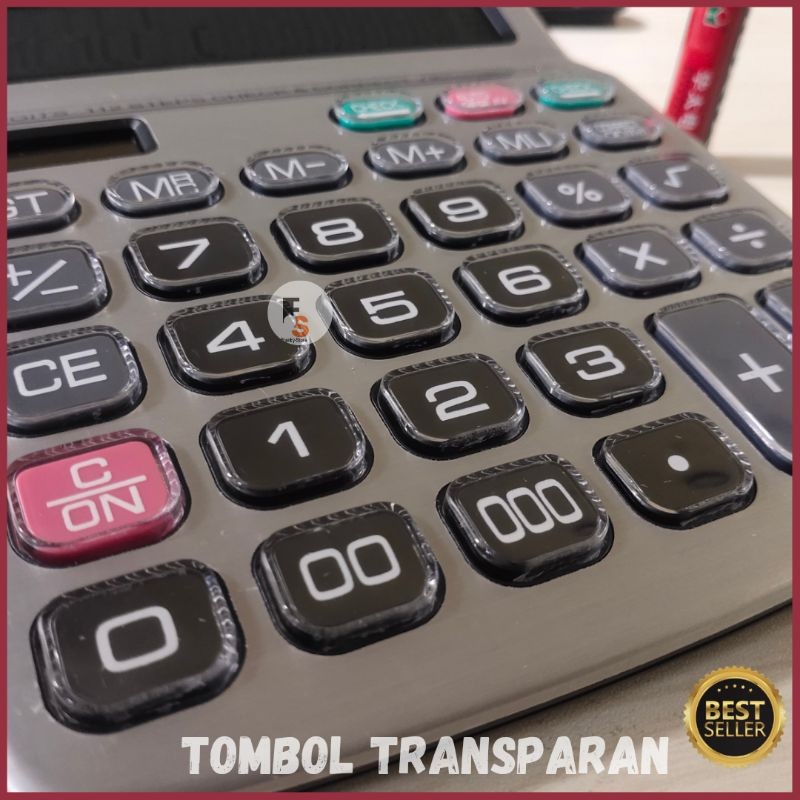 

Kalkulator Calculator Dagang Meja 16 Dit Tombol Transparan BDisplay Ukuran Angka Layar Besar Type Ct