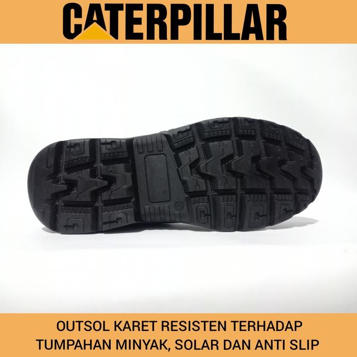 JTTOP" SEPATU SAFETY CATERPILLAR_PRIA DAN WANITA SOL DI JAHIT SEKELILING AWET ANTI SLIP / SEPATU