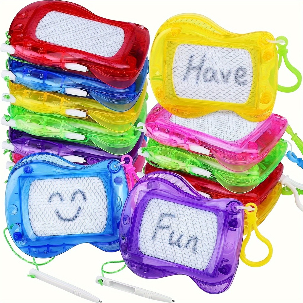 

Mini Magnetic Drawing Boards With Keychain Erasable Doodle & Sketch Pads For Kids Ages 3-6, Birthday