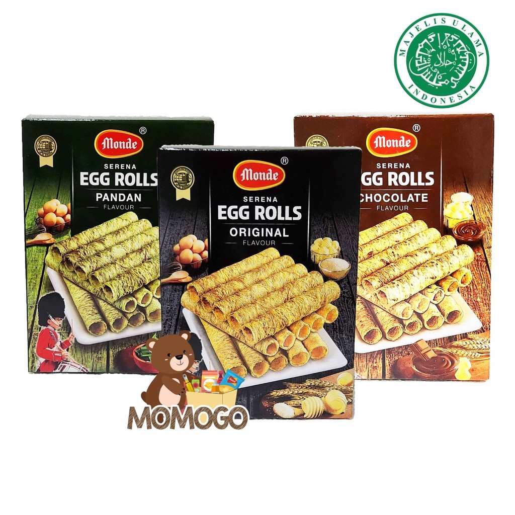 

MONDE SERENA EGG ROLLS ORINAL/CHOCOLATE/PANDAN 70GR