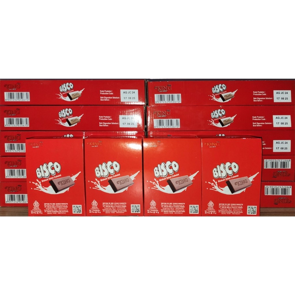 

D'KING BISCO BISKUIT SALUT COKELAT (1 KOTAK ISI 4 PACKS) TERMURAH