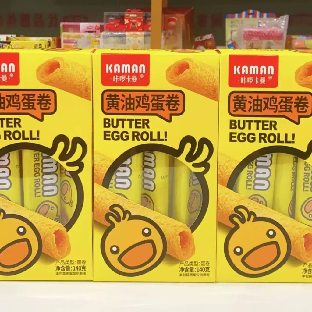 

Kaman Crispy Roll Butter Coconut Egg Roll Cheese Flavor 140Gram