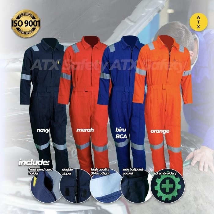 JTTOP" TICTAC WEARPACK TERUSAN ATX / BAJU SAFETY JUMPSUIT ATX / WEARPAK /