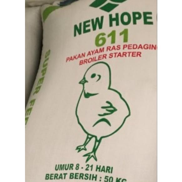 TERPERCAYA Pur NEW HOPE 611 - Pakan Ayam 1 Kg Anakan Sampai Dewasa - Newhope Mojokerto Unggas Ternak