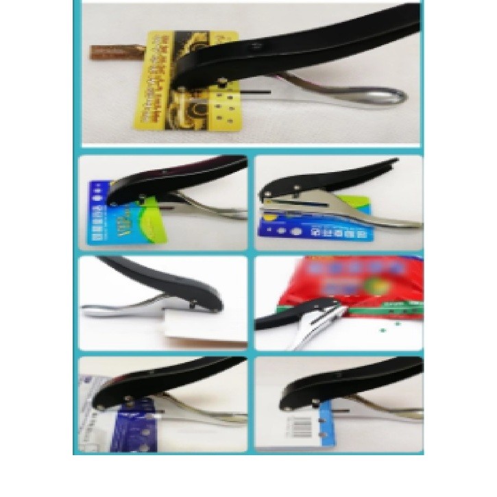 Pembolong Kertas 10 MM 1 Lubang / Punch One Hole/ Alat Pembolong PVC, TACON, MIKA, Kertas 25 lembar