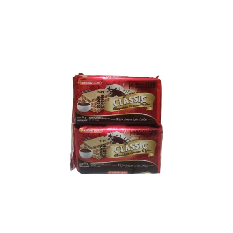 

Khong Guan Wafer Classic Rasa Cokelat isi 10pcs
