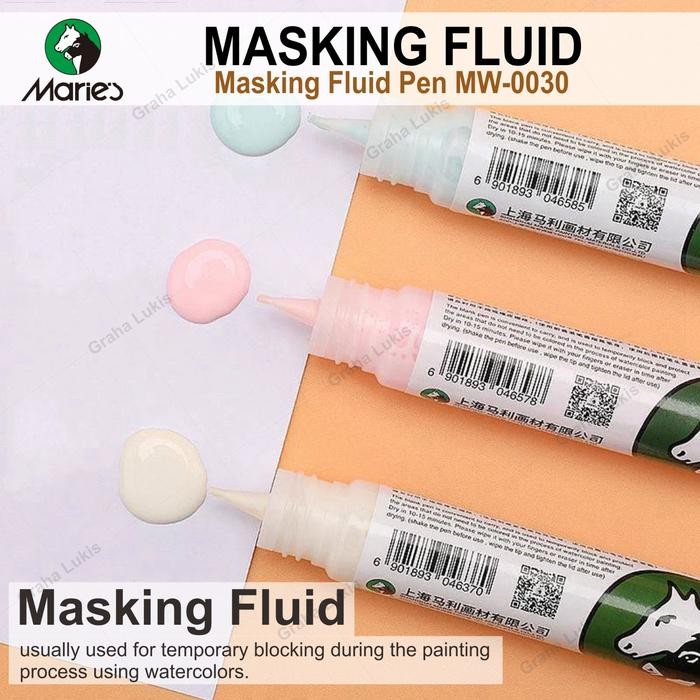

ready stok maries masking fluid pen mw-0030 original