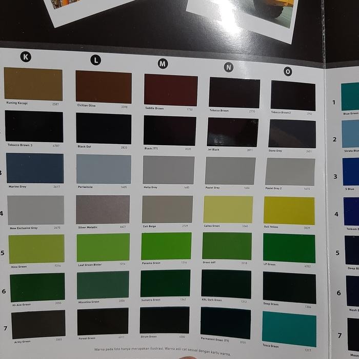 

ready stok cat top colour dana paint warna standar original