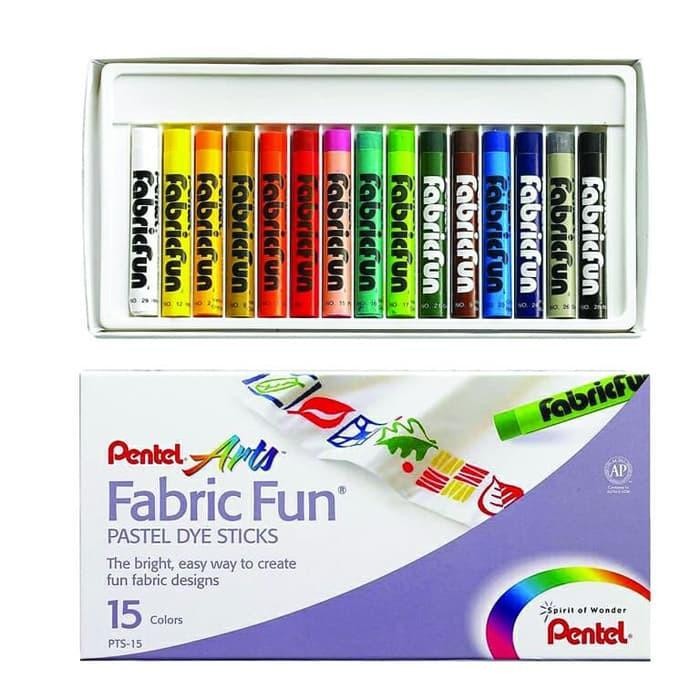 

ready stok crayon - pentel fabric fun oil pastel 15 warna original