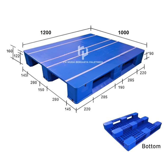 

ready stok palet plastik baru 120x100x16 original