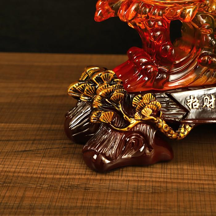 Promo Terbatas Pajangan Ikan Arwana Jumbo Pajangan Fengshui Ikan Arwana Patung Arwana Super Red Aman