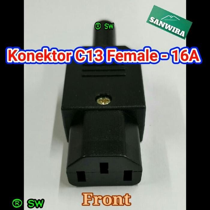 Bazzar Komp Konektor C13 Female - 16 Ampere (Socket C13 F)