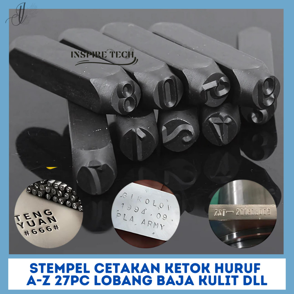 

ALAT PEL KETOK CETAK HURUF A-Z 27PC LOBANG BAJA KULIT DLL