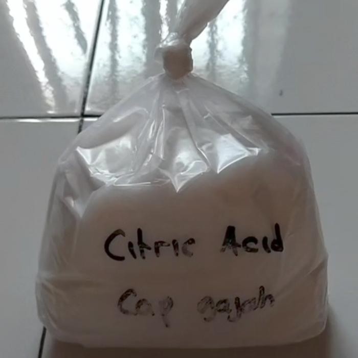 

Promo Terbatas Sitrun Asli Cap Gajah 1Kg/ Citric Acid 1 Kilo Gram/ Asam Citrun Repack