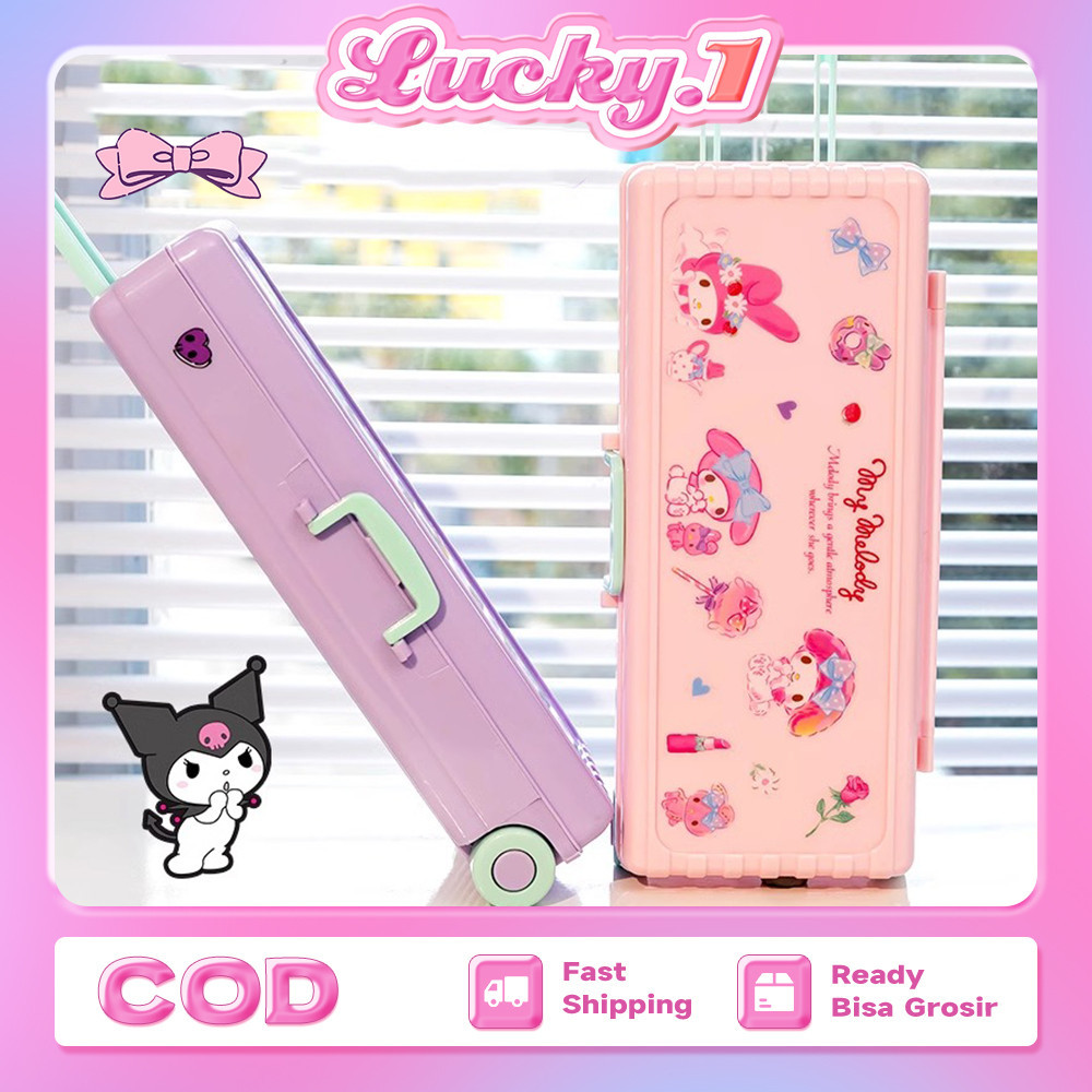 

Kotak Pensil Bentuk Troli Lucu Kapasitas Besar Alat Tulis Dua Lapis Kuromi Koper Pencil Case Alat